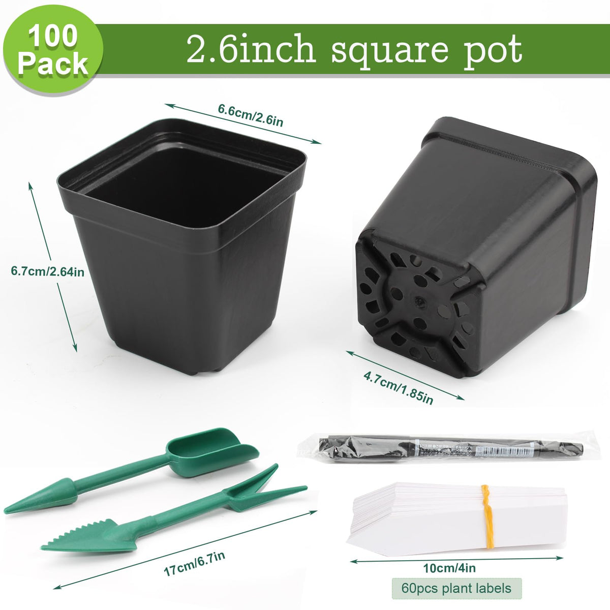 SUNPRO 60 waterproof plant labels for clear variety tracking