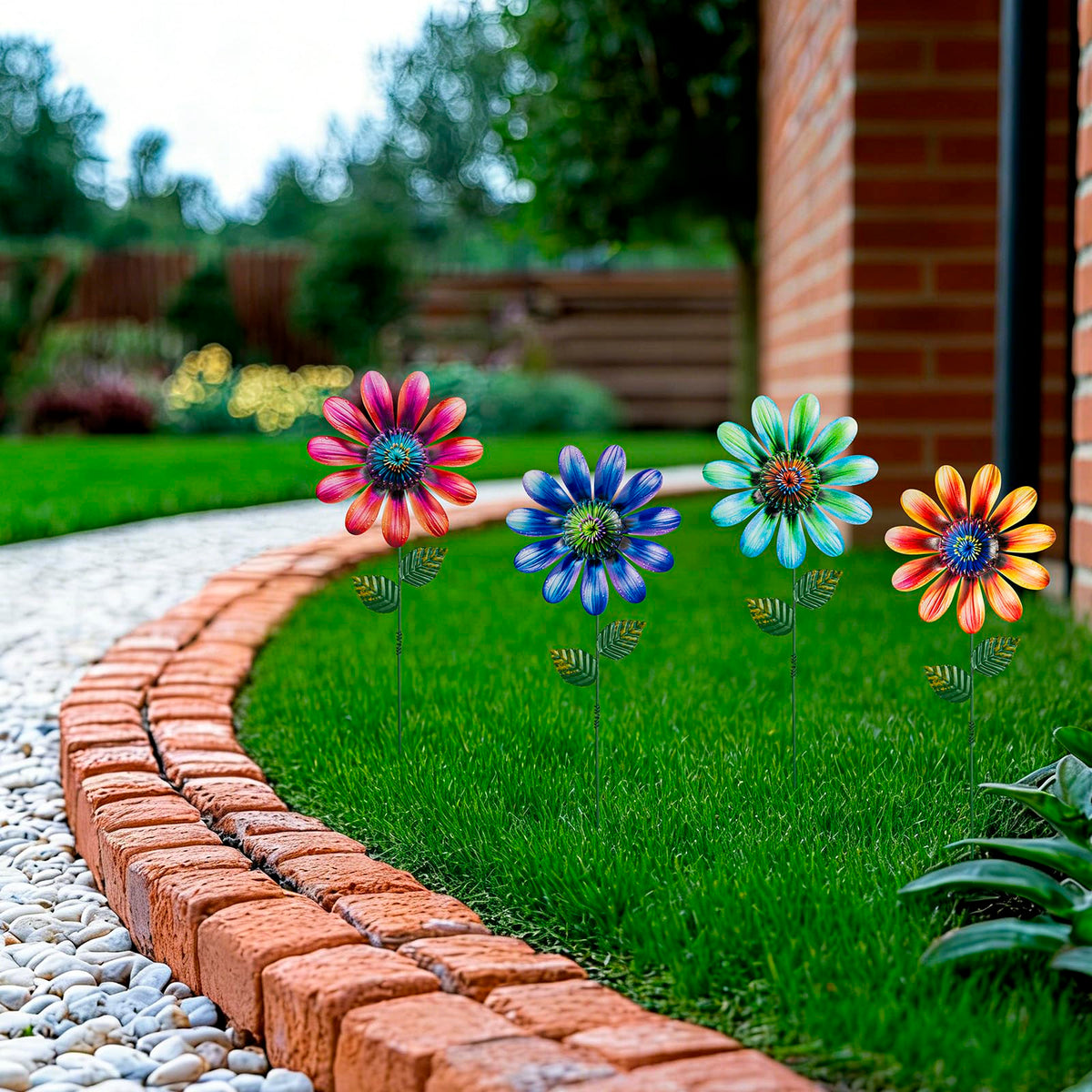 SUNREEK 4-pack flower stakes makes an easy, ready-to-gift decor option.