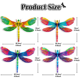 SUNREEK iron dragonfly decor close-up shows a durable painted finish.