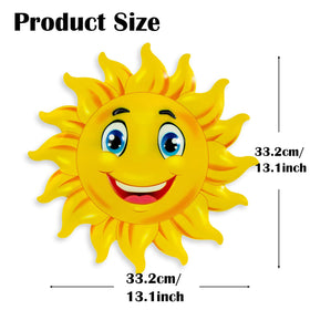 SUNREEK outdoor iron sun decor resists fade and rust for lasting color.