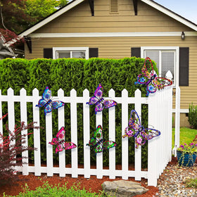 SUNREEK small purple butterfly wall decor suits balconies and walls.