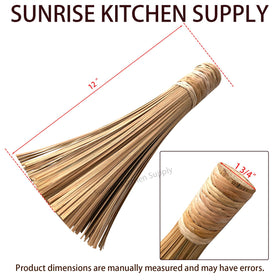 Sunrise Bamboo Wok Brush demonstrates efficient wok cleaning.