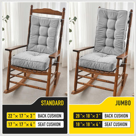 SUNROX cushion set fits most rocking chairs indoors or outdoors