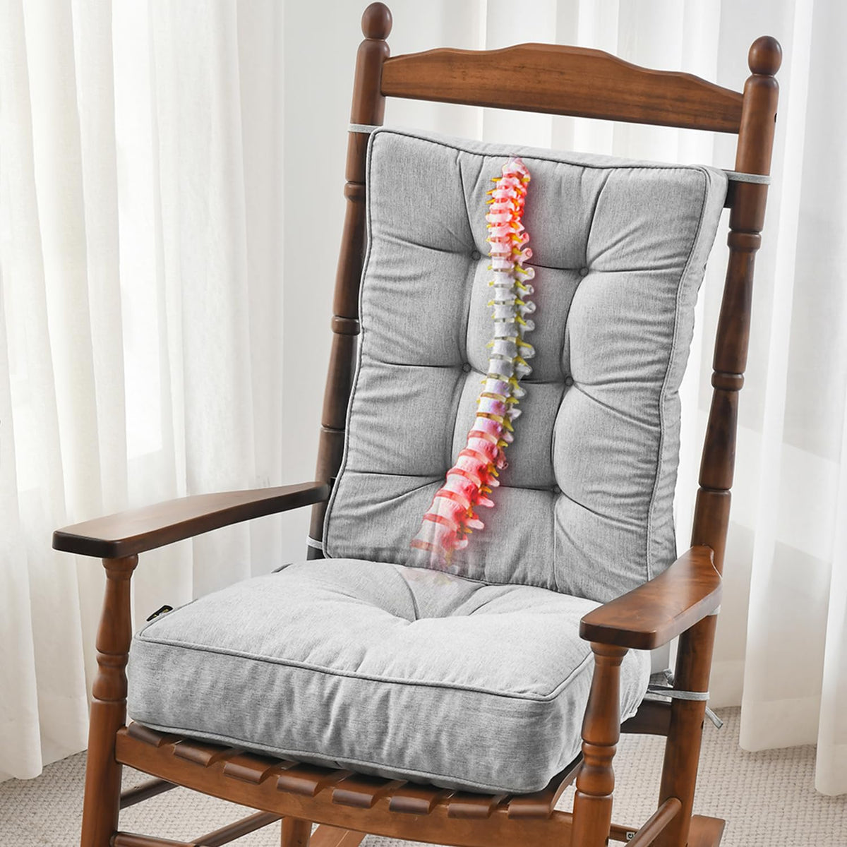 SUNROX seat cushion memory foam for rocking chairs enhances comfort