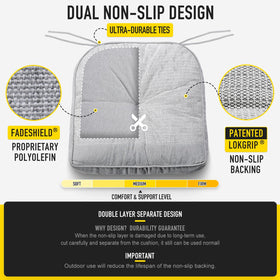 SUNROX tufted design with double stitching for durability