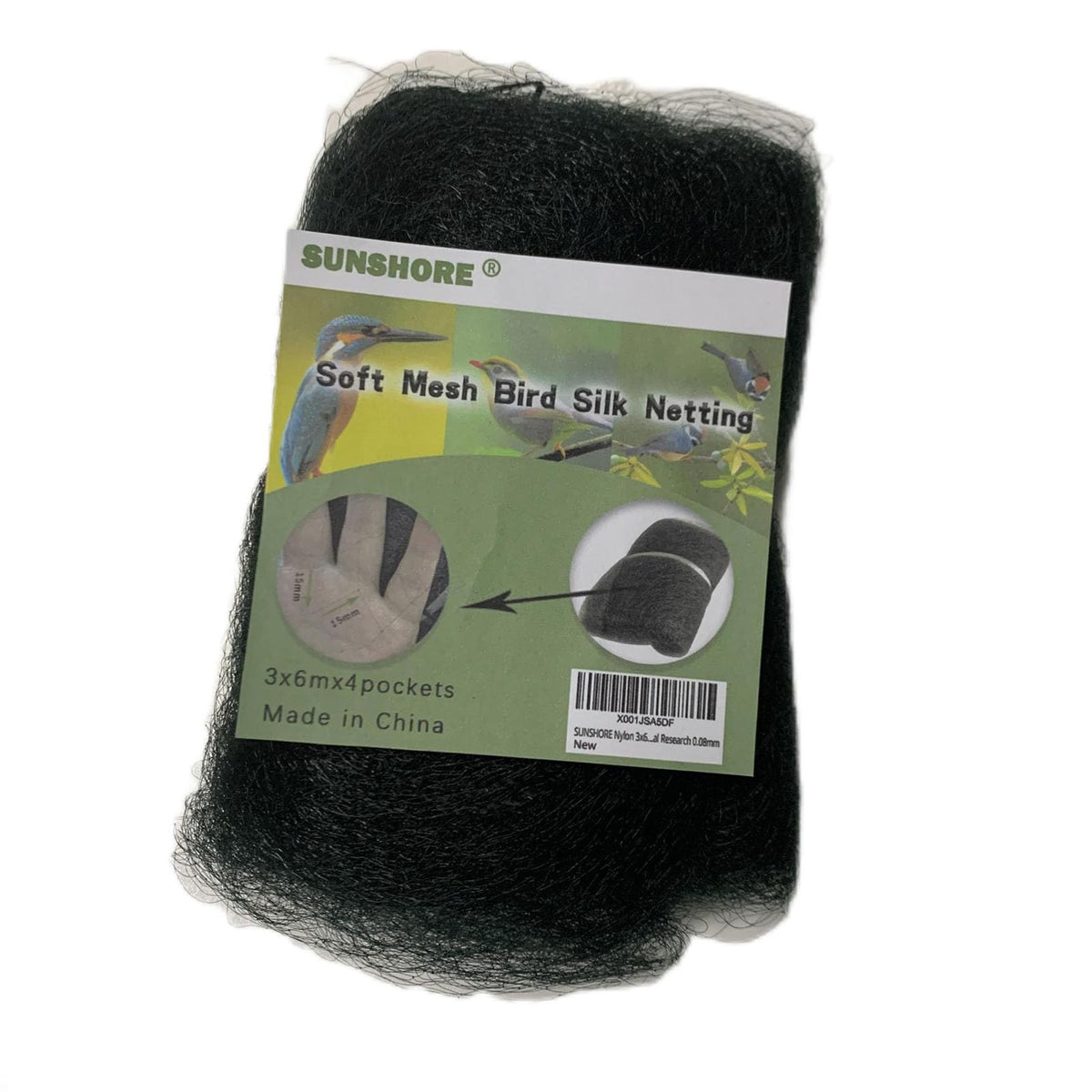 SUNSHORE nylon 0.08mm monofilament detail showing strong yet lightweight construction