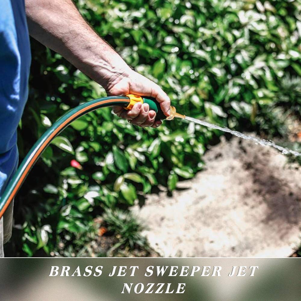 SUNTAI solid brass jet sweeper nozzle driveway-cleaning delivers focused flow on porches and edges.