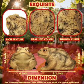 Sunthus frog-toad sculpture weather-resistant design for all seasons outdoors.