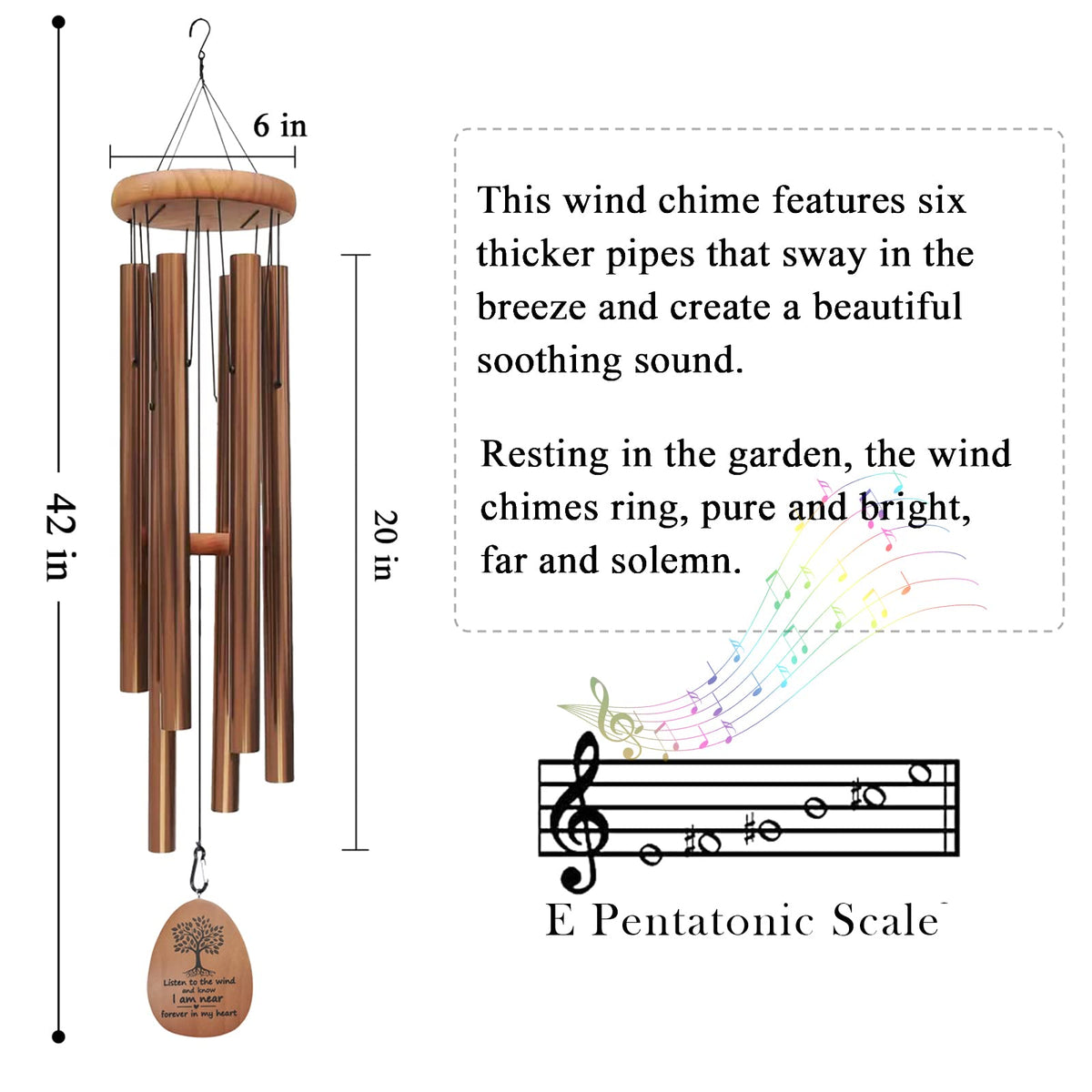 Suntimber pentatonic deep tone delivers soothing outdoor soundscapes.