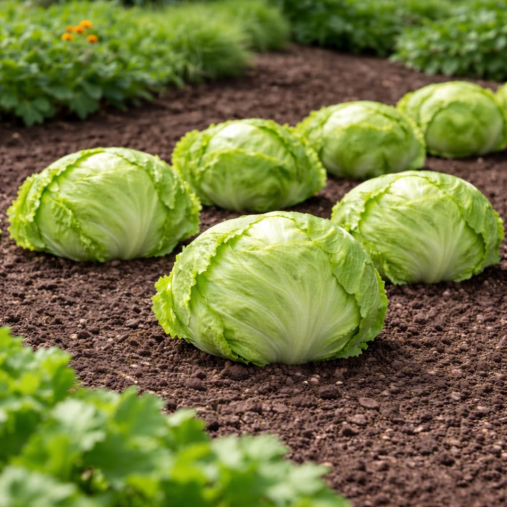 Sunutri Seeds iceberg leaves reveal structured head formation for neat harvest.