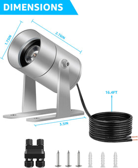 SUNVIE versatile 12-24V fixture for ponds fountains and pools