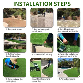 SunVilla SV7'X13' maintenance-free grass saves time.