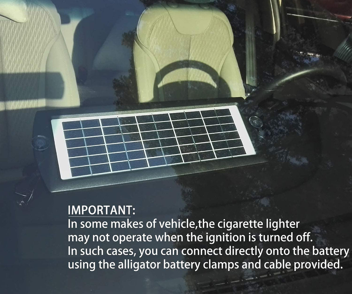 Sunway Solar cigarette lighter adapter included for quick plug-in use.
