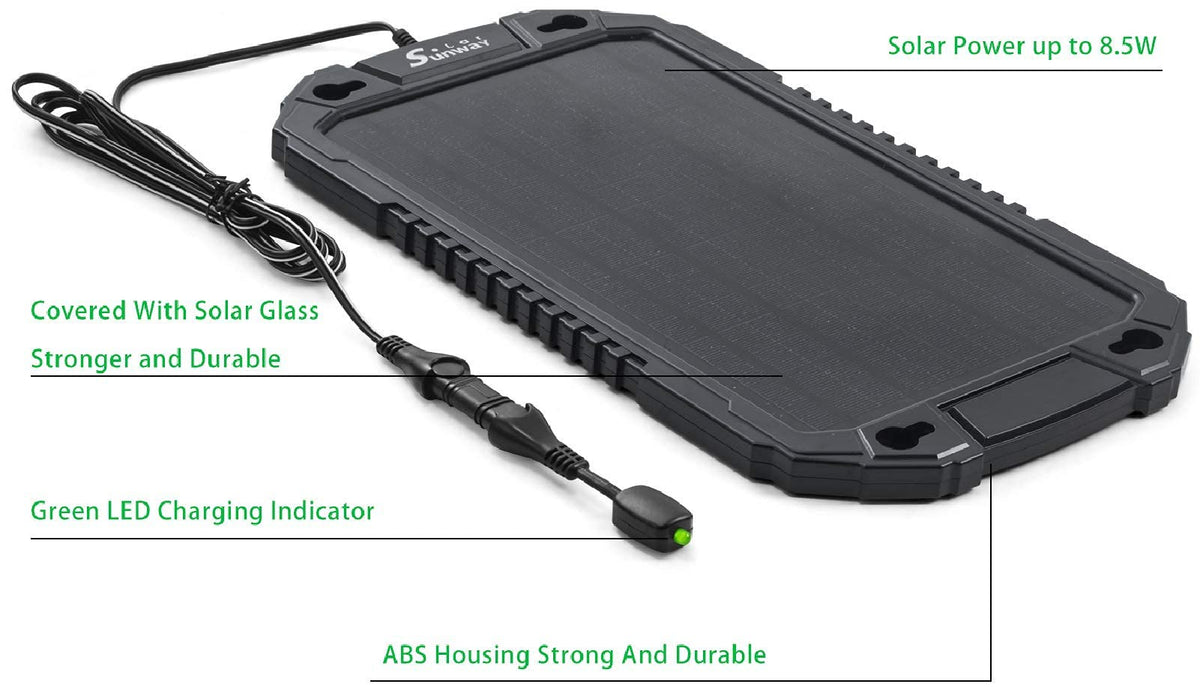 Sunway Solar includes adapters and clamps for versatile setups.