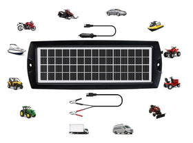 Sunway Solar waterproof charger kit suitable for automotive and marine use.