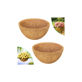 Sunwinx 18-inch round coco liner ready for hanging baskets improves airflow and moisture retention.