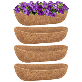 Sunwinx 24-inch coconut liner for window boxes enhances soil stability and plant health.