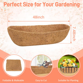 Sunwinx liner soaking before use to restore shape for planters