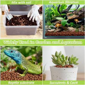Sunwinx aquaponics leca filtration media helps maintain water quality.