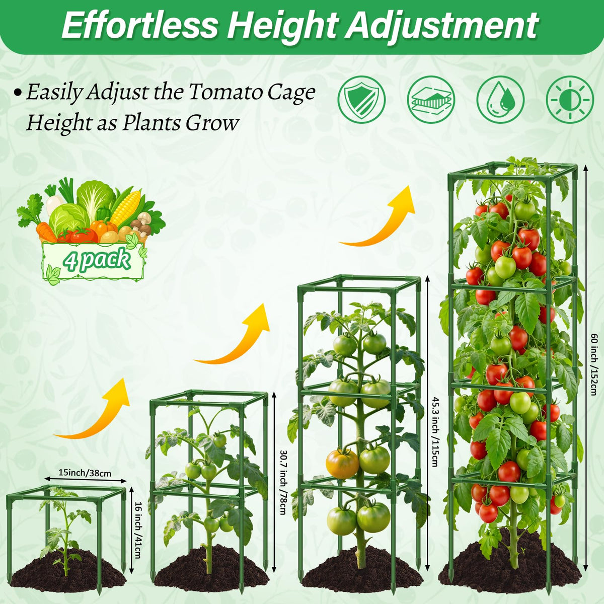 Sunwinx connectors kit enables quick assembly for a strong trellis.