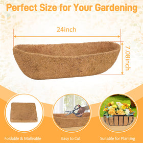 Sunwinx coconut fiber planter liner for decks supports moisture retention and tidy edges.