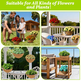 Sunwinx coconut liner ideal for balconies and decks, combining beauty and practicality.