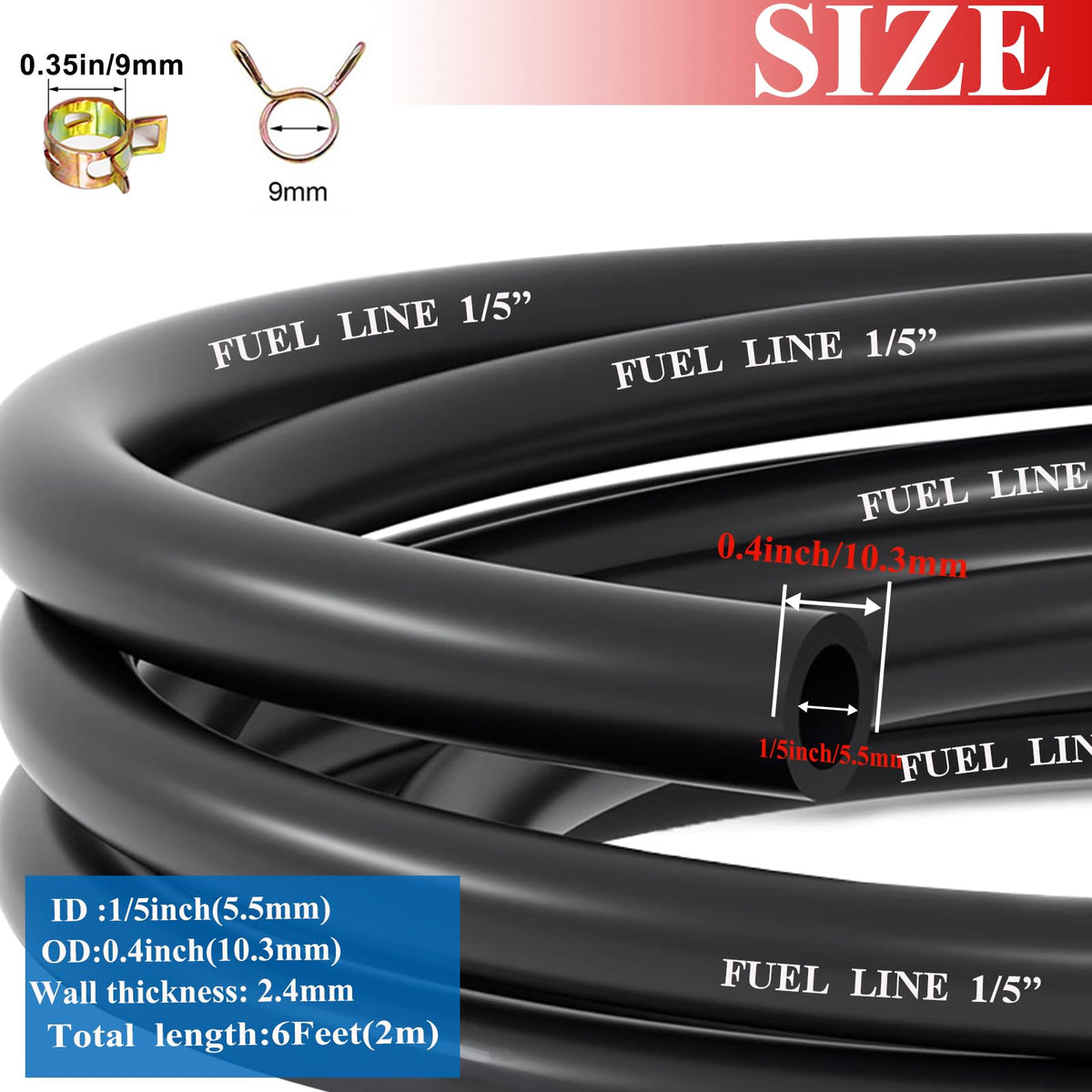 Sunxeke 20 hose clamps enable secure connections during setup.