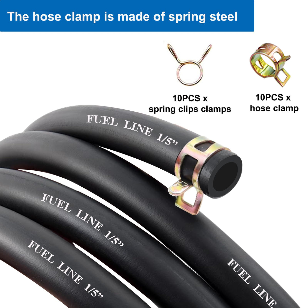 Sunxeke 5.5 mm ID fuel hose for precise, reliable fits.