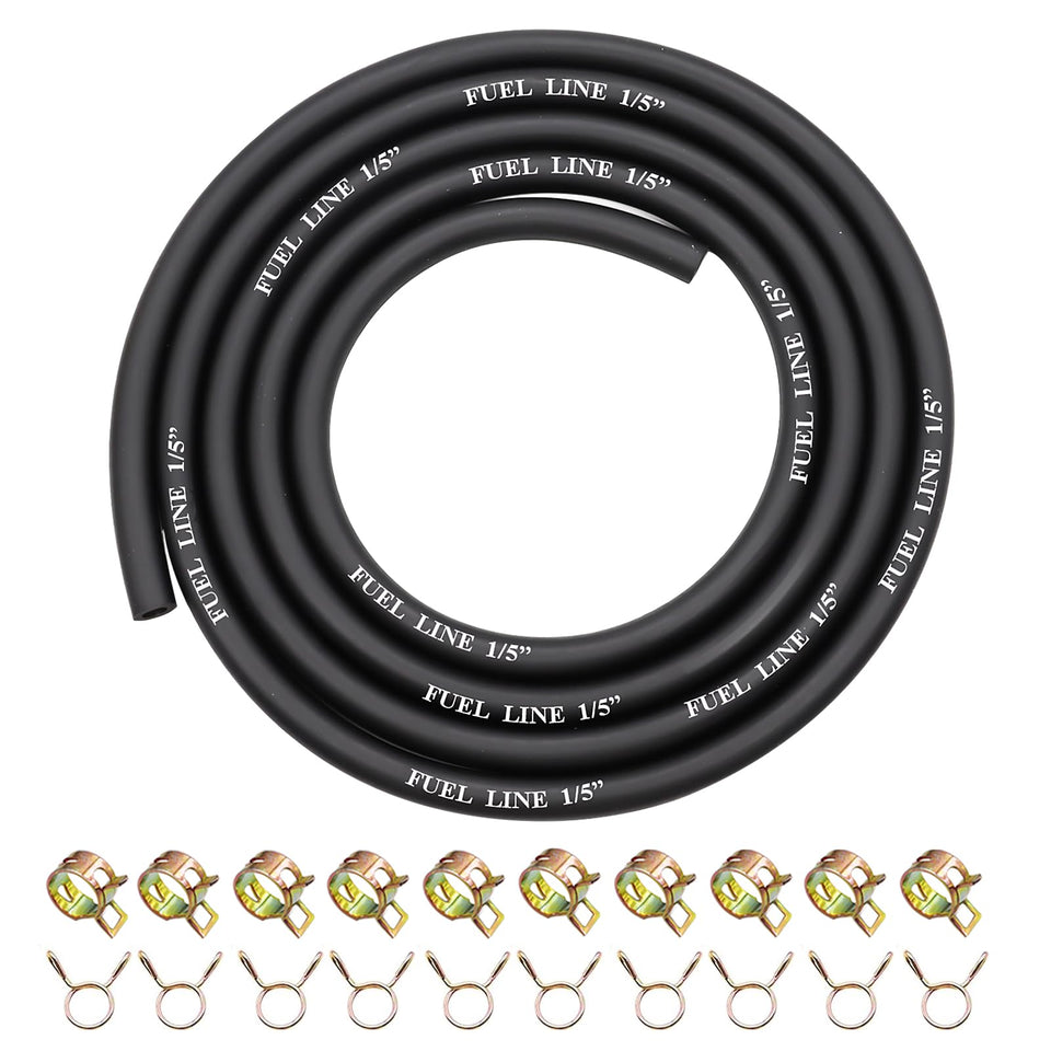 Sunxeke fuel line coiled for easy storage and flexible installation.