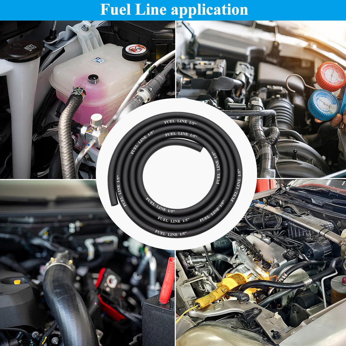 Sunxeke easy-installation hose supports quick replacements on small engines.