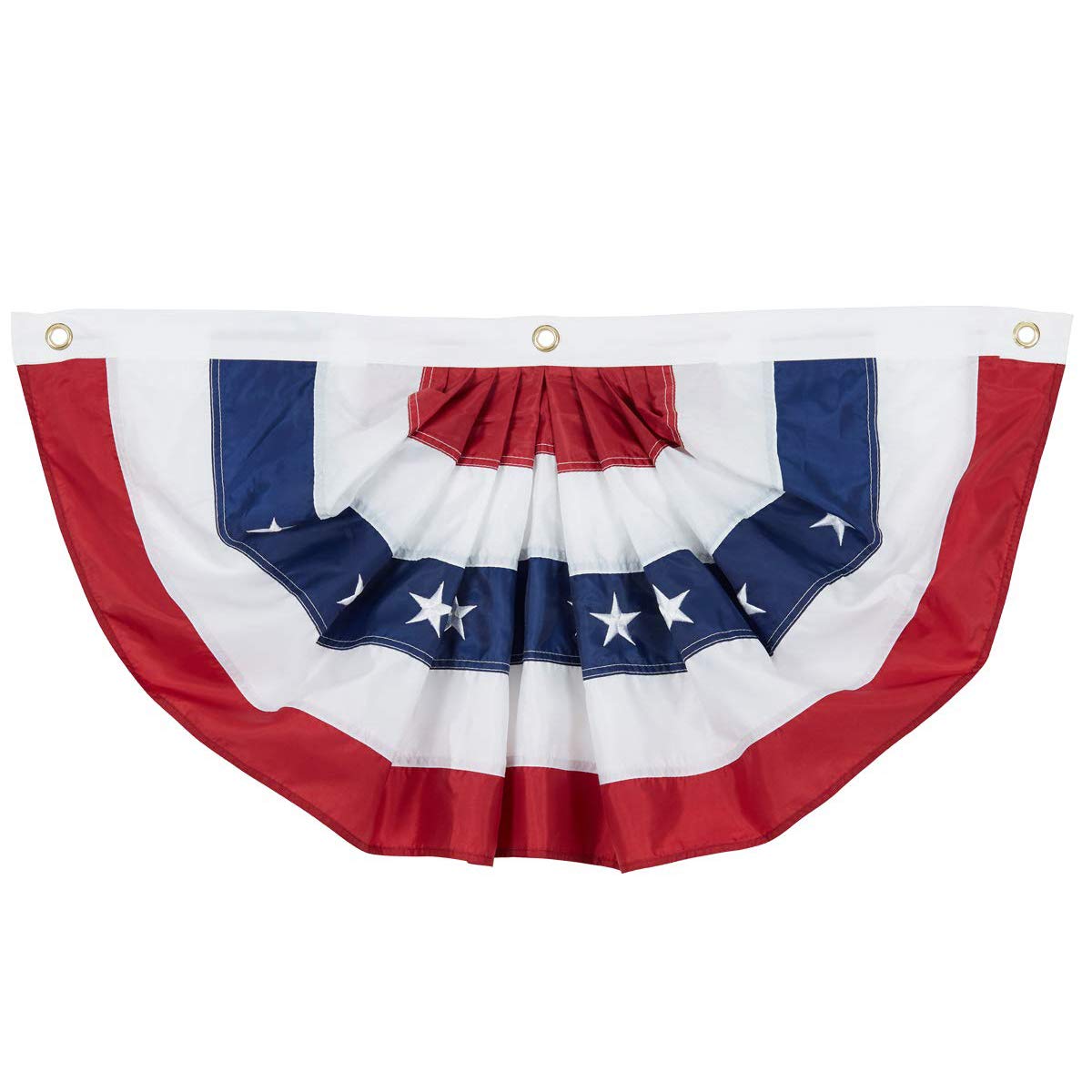 SUNYAO bunting with embroidered stars delivers crisp patriotic detail.
