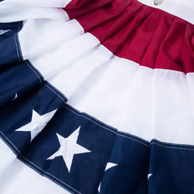 SUNYAO 2x4-feet pleated fan flag adds bold red white and blue color.