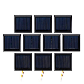 SUNYIMA AOSHIKE 10Pcs micro solar panels with wires for DIY projects and experiments