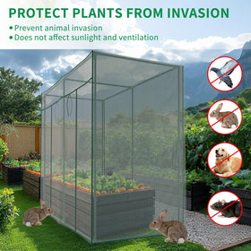 SUNYRISY crop cage assembly packaging shows simple setup