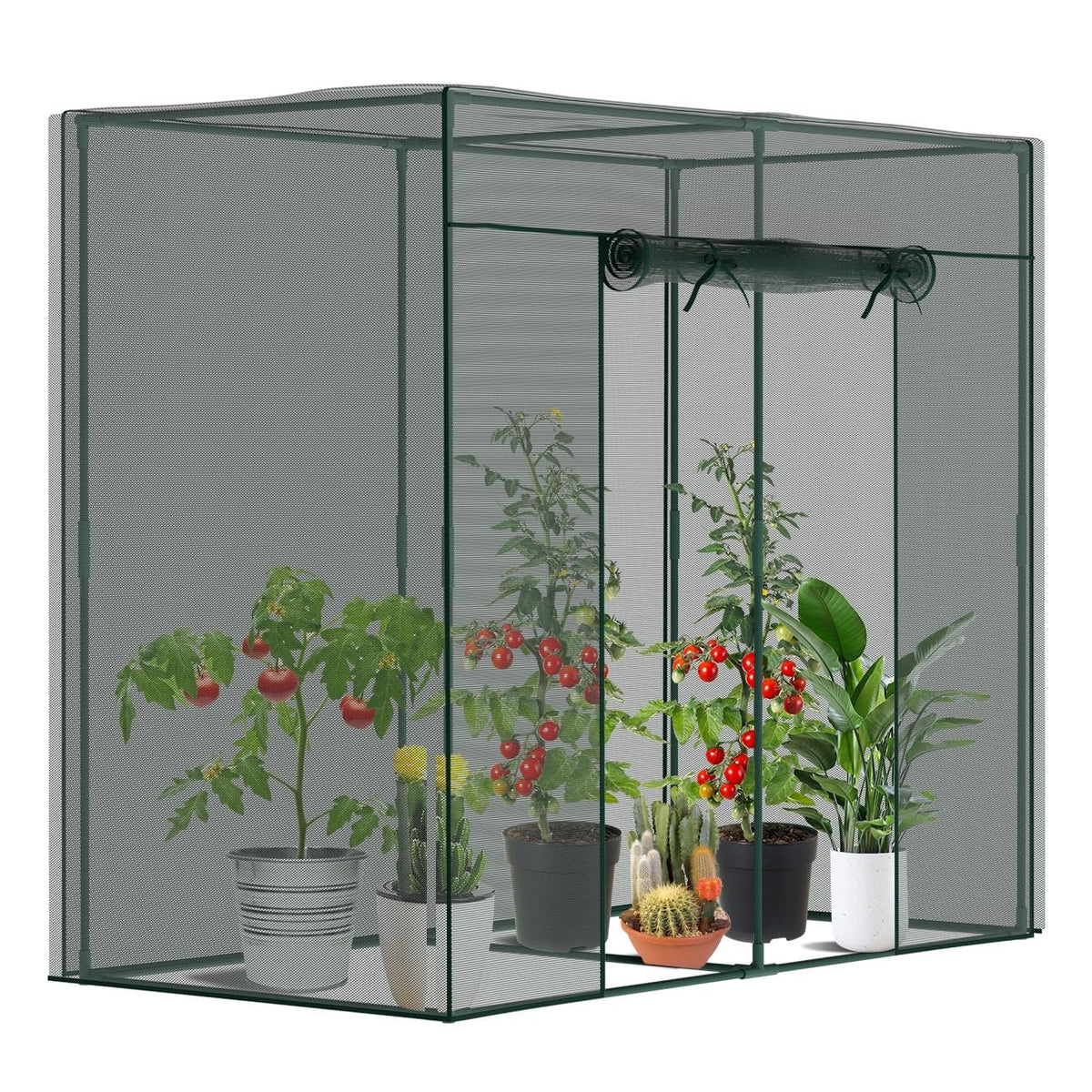 SUNYRISY crop cage side view shows spacious interior and sturdy frame