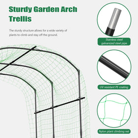 SUNYRISY garden arch trellis rose and ivy training for graceful border.
