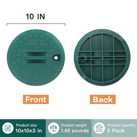 SupaoSPG 2Pack 10in valve box cover front view with easy access