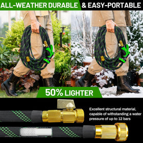 SUPCLUB 10-pattern spray nozzle enables versatile watering options.