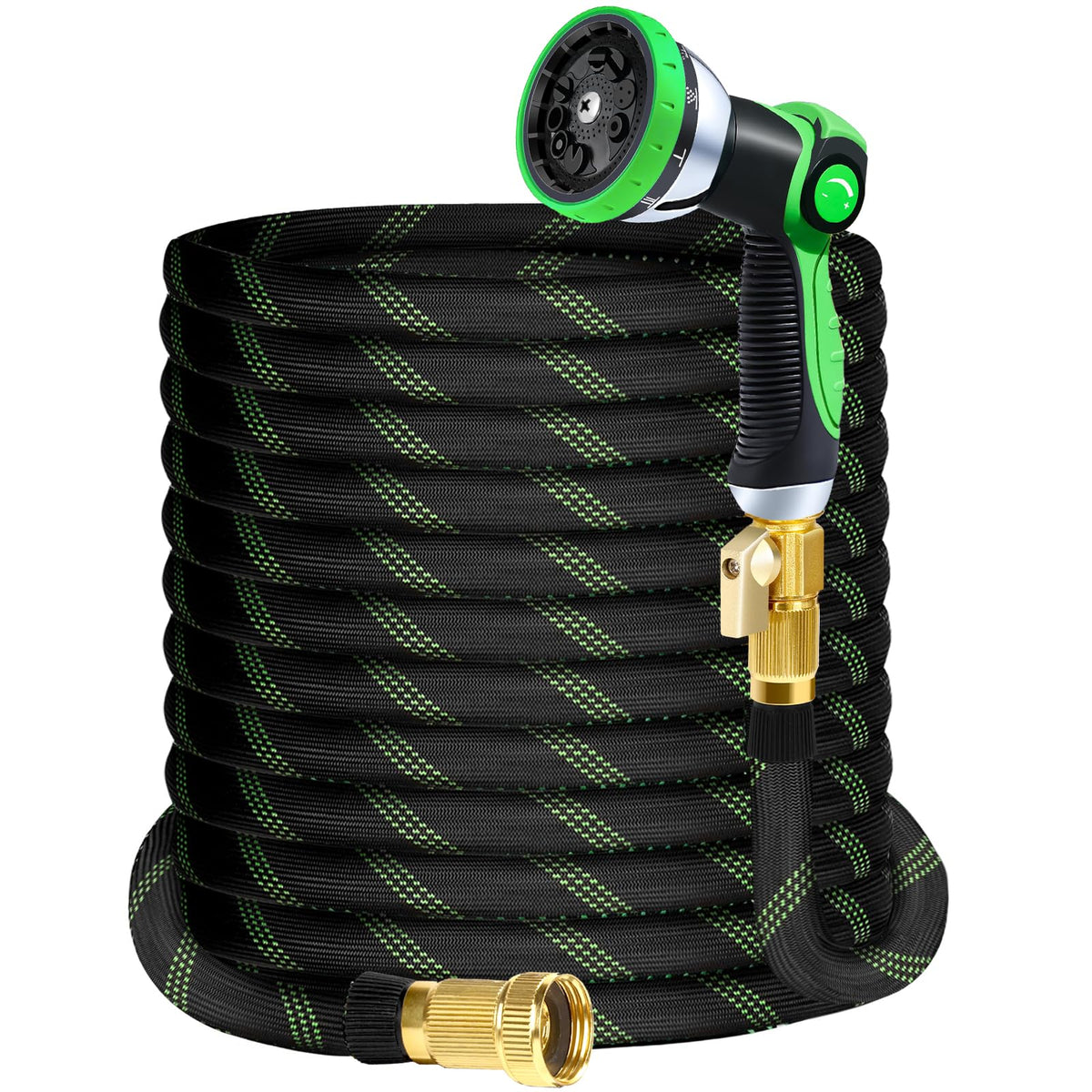 SUPCLUB 20ft hose with rugged Oxford outer fabric for durable yard tasks.