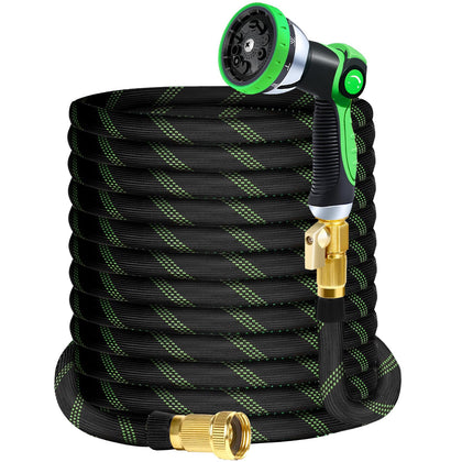 SUPCLUB 20ft hose with rugged Oxford outer fabric for durable yard tasks.