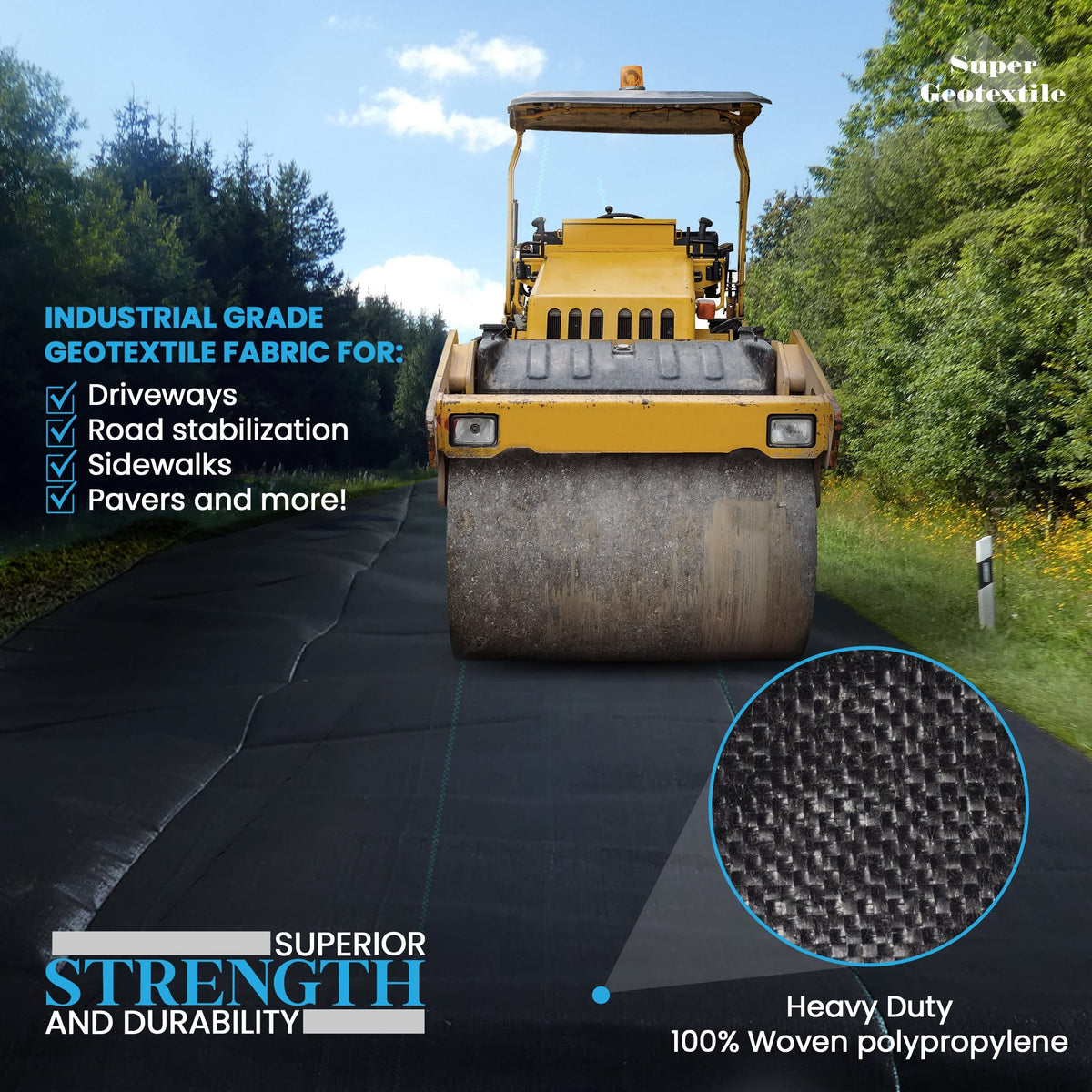 Super Geotextile supports paving projects with durable underlayment