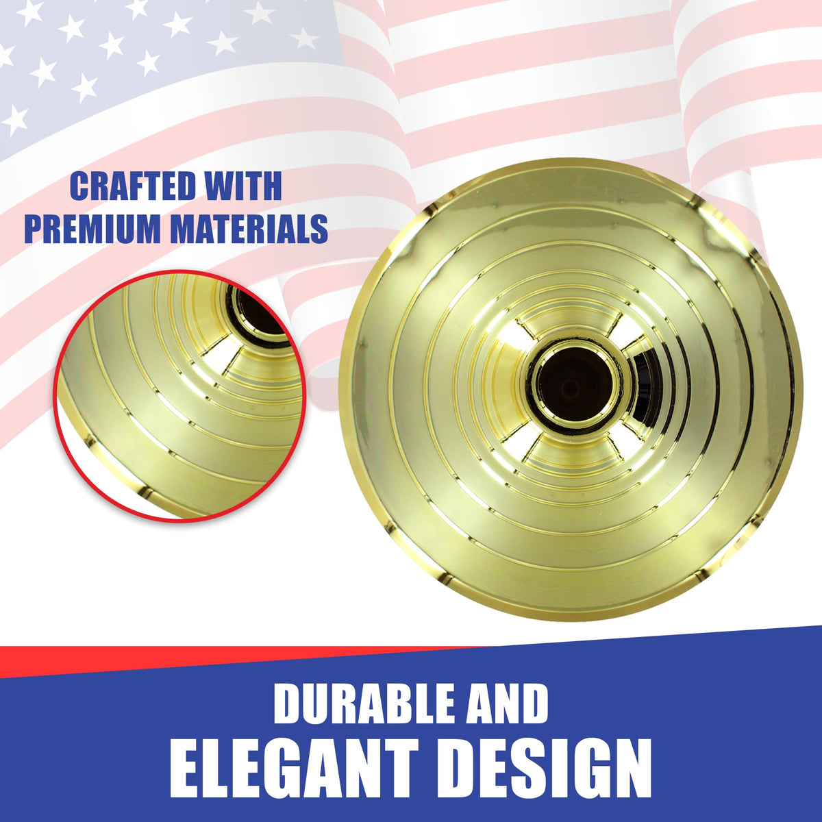 Super Tough floor stand base fillable design enables customized weight for stability.