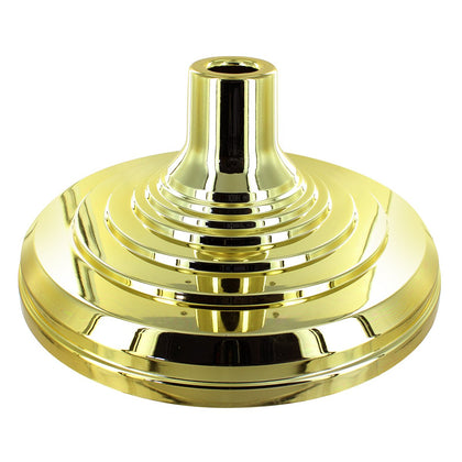 Super Tough floor stand base for indoor flagpole with gold finish for a polished display.