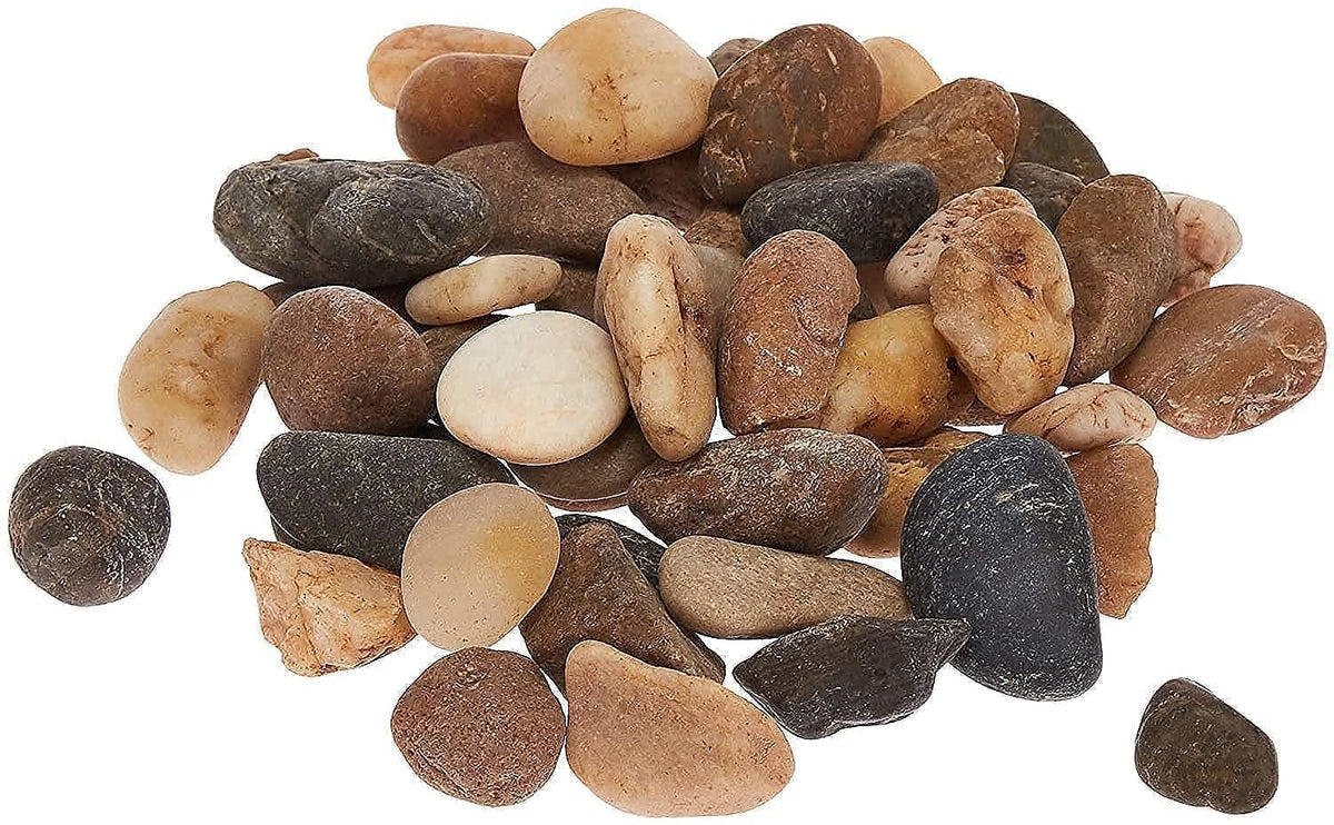 Super Z Outlet mini assorted stone pebbles for garden beds and crafts.