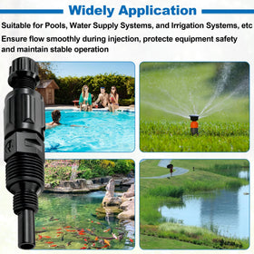 Applications of Superbobi UCDBINJ in pools and irrigation setups