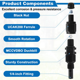 Easy installation of UCDBINJ valve with standard pump threads