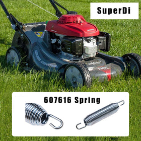 SuperDi 607616 idler tension spring in action on mower deck
