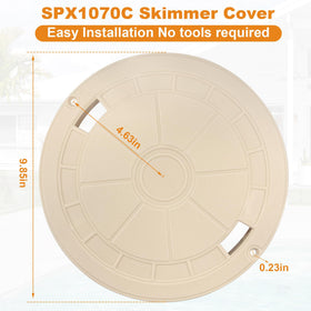 SuperDi Hayward SP1070 replacement cover blocks leaves and insects at the skimmer.