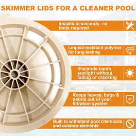 SuperDi Hayward SP1071 replacement cover for durable, weather-resistant skimmer protection.