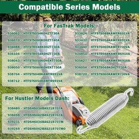 SuperDi Hustler FasTrak compatibility spring supports smoother mowing